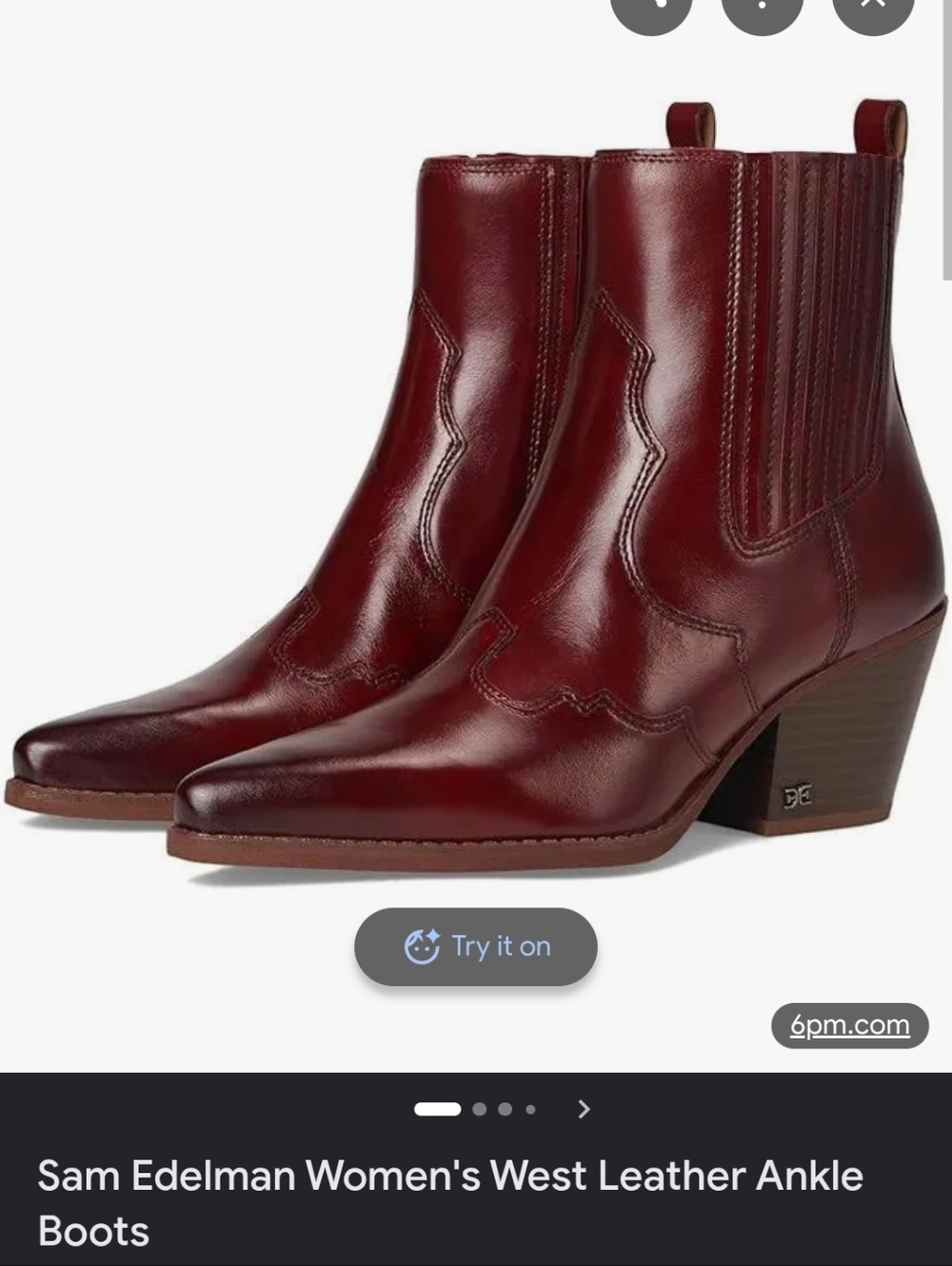 NEW IN THE BOX Sam Edelman Women's West Leather Ankle Boots
